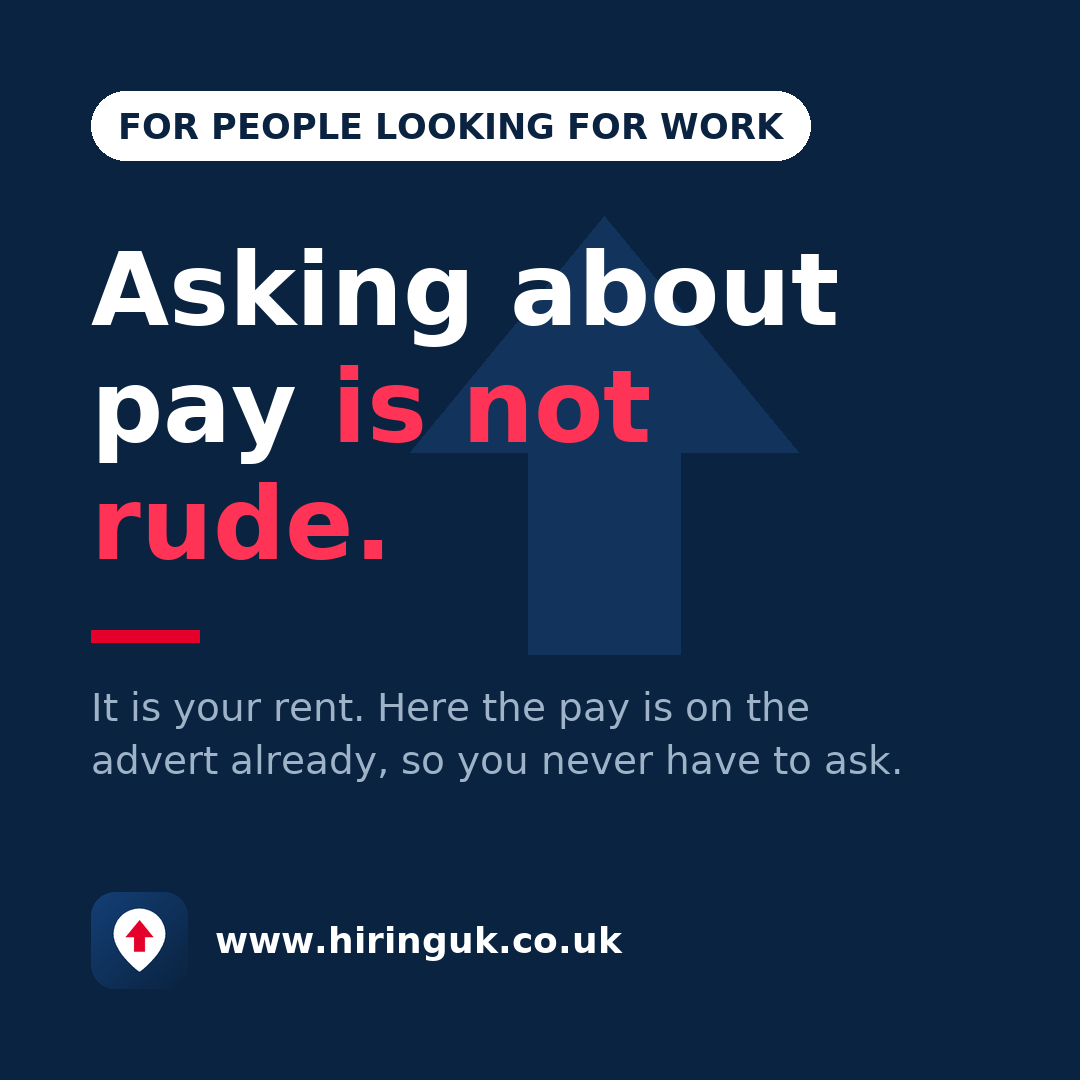 Asking about pay is not rude.