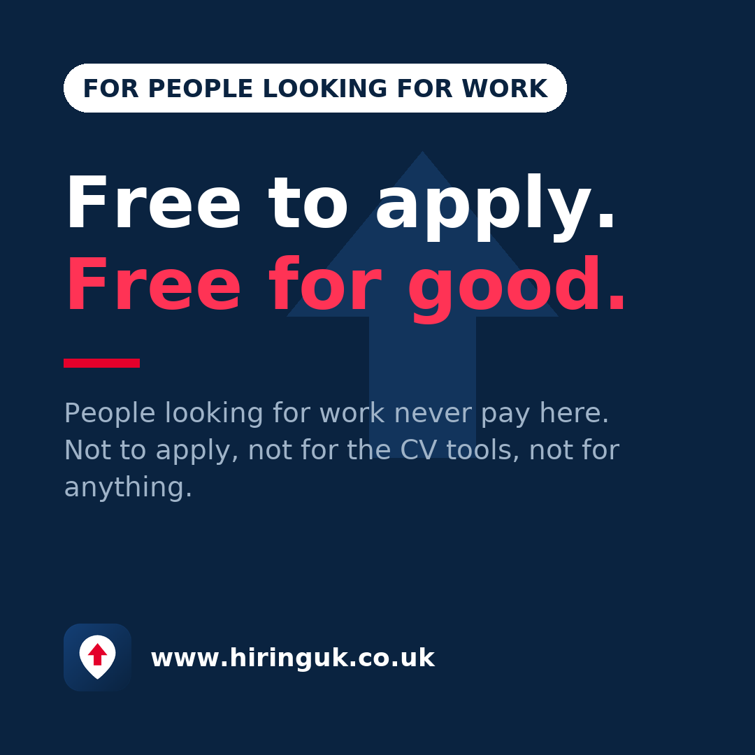 Free to apply. Free for good.