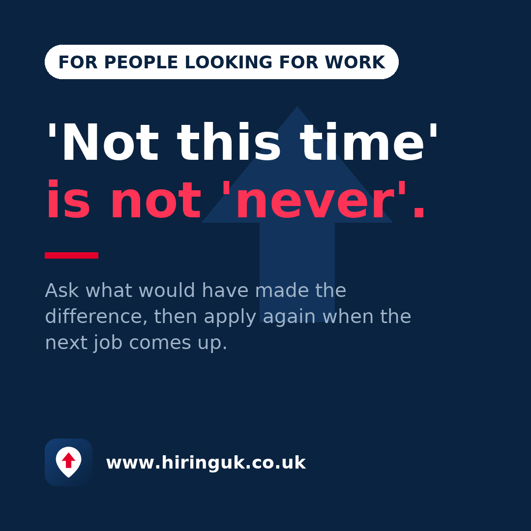 'Not this time' is not 'never'.