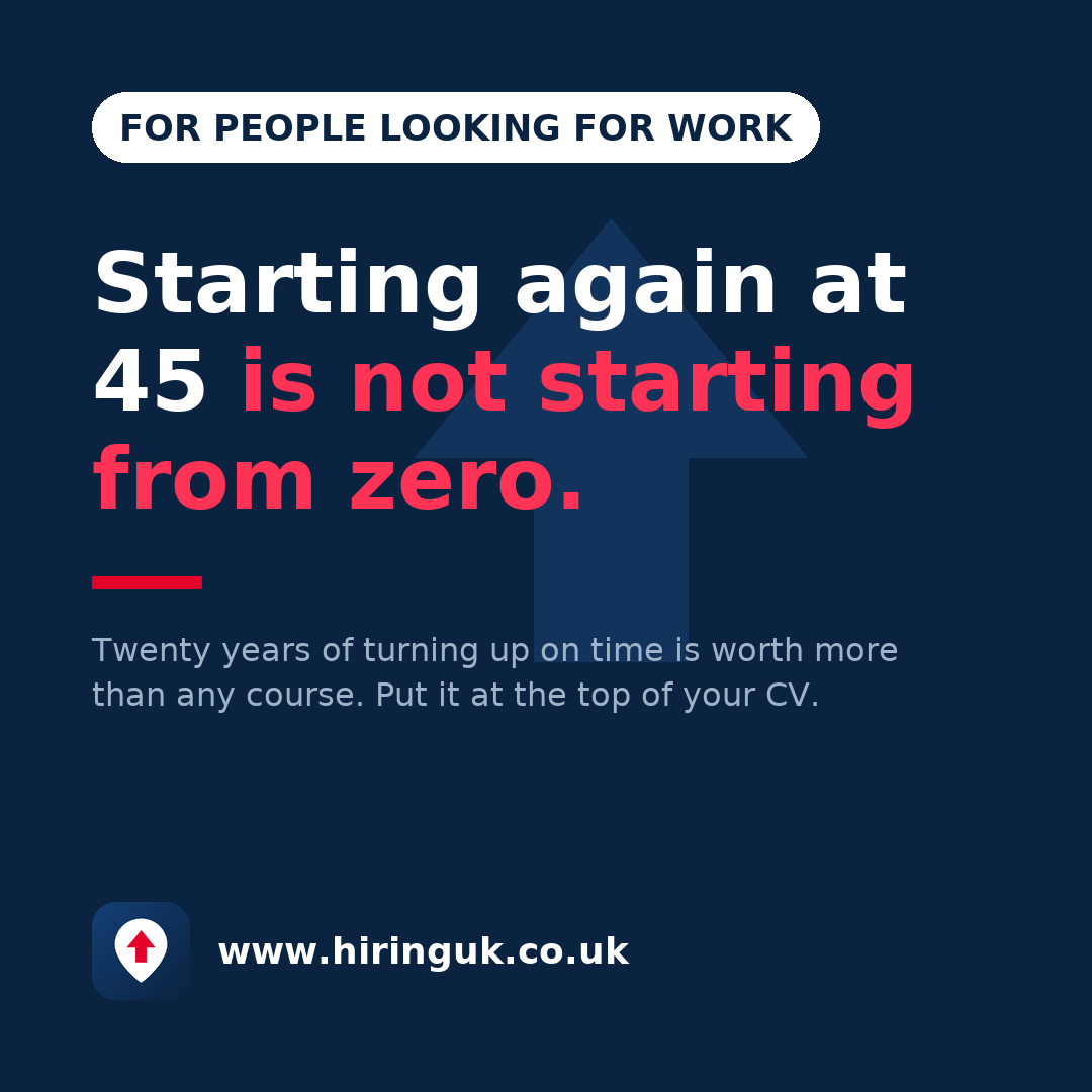 Starting again at 45 is not starting from zero.