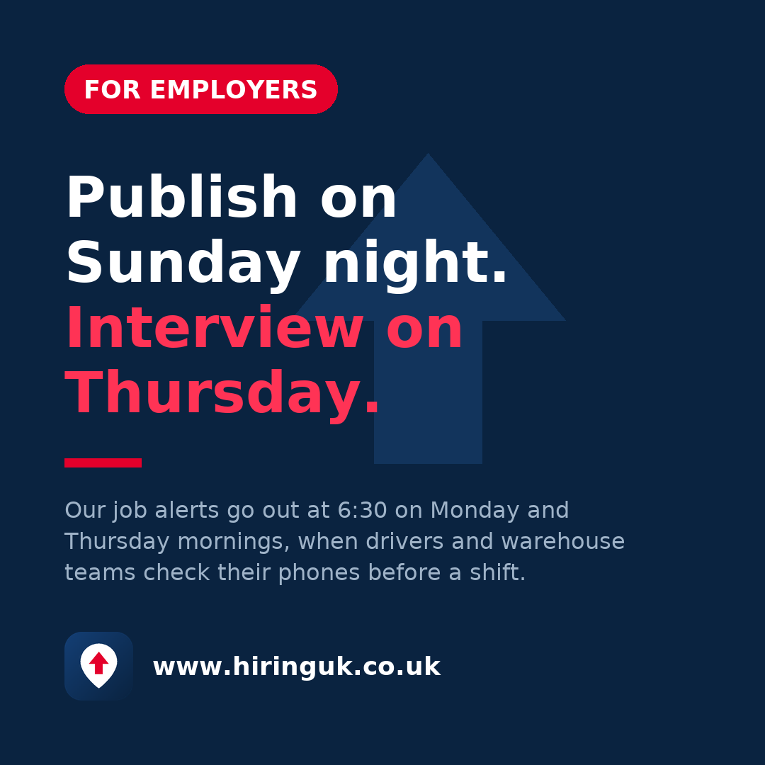 Publish on Sunday night. Interview on Thursday.