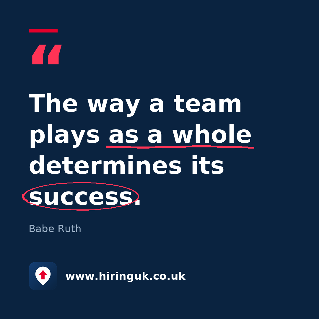 Quote card: The way a team plays as a whole determines its success.