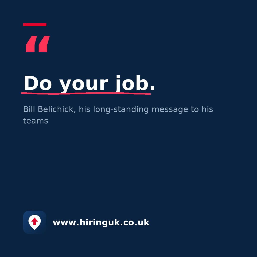 Quote card: Do your job.