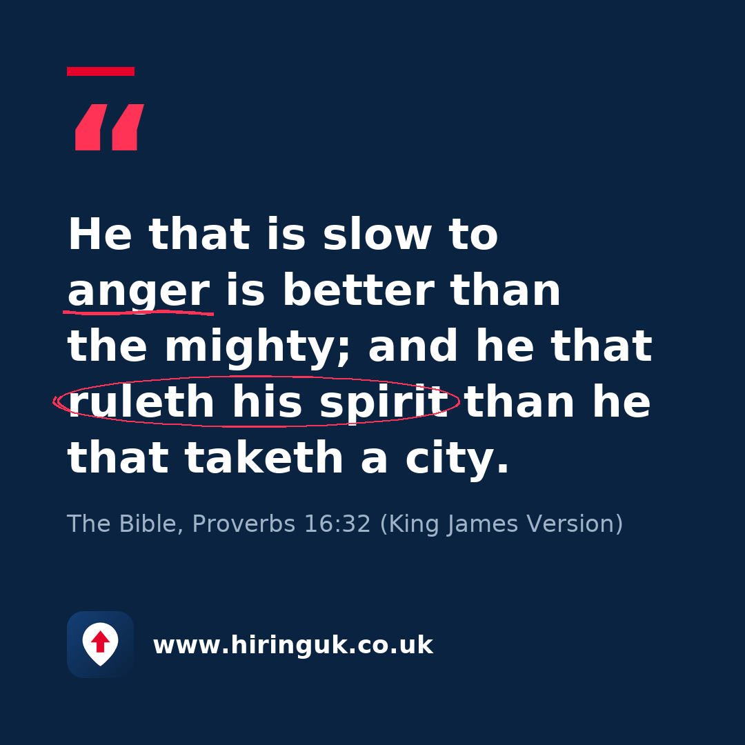 Quote card: He that is slow to anger is better than the mighty; and he that ruleth his spirit than he that taketh a city.