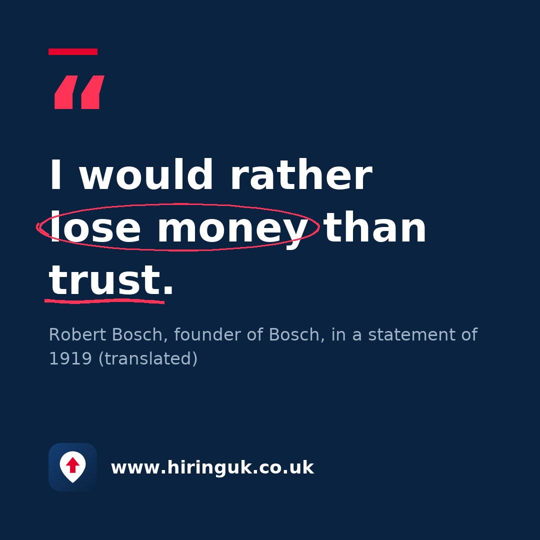 Quote card: I would rather lose money than trust.