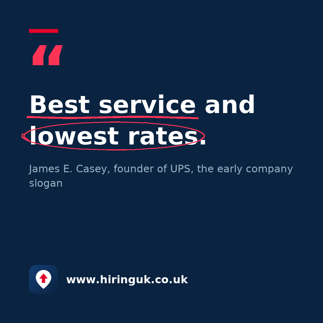 Quote card: Best service and lowest rates.