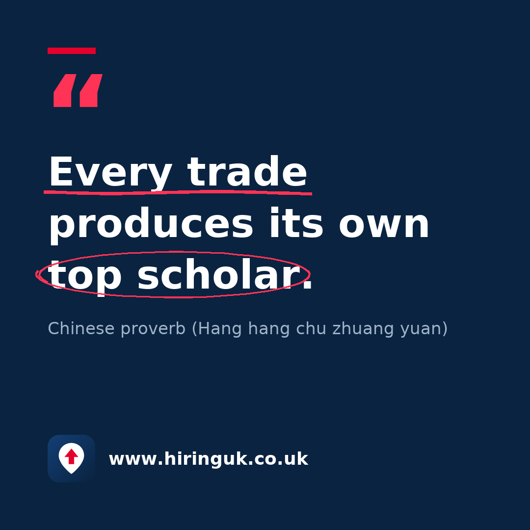 Quote card: Every trade produces its own top scholar.