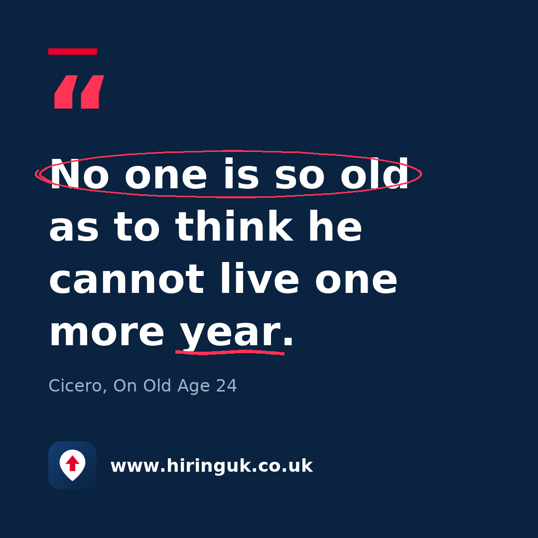 Quote card: No one is so old as to think he cannot live one more year.