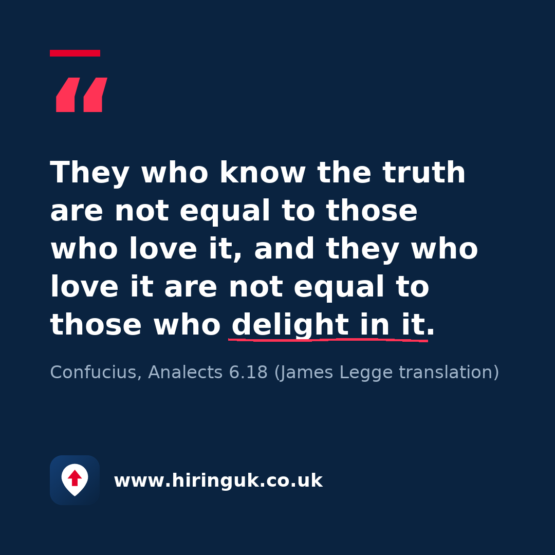 Quote card: They who know the truth are not equal to those who love it, and they who love it are not equal to those who delight in it.
