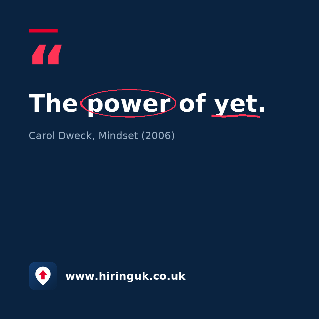 Quote card: The power of yet.