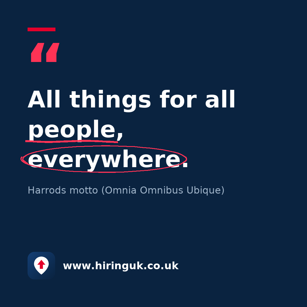 Quote card: All things for all people, everywhere.