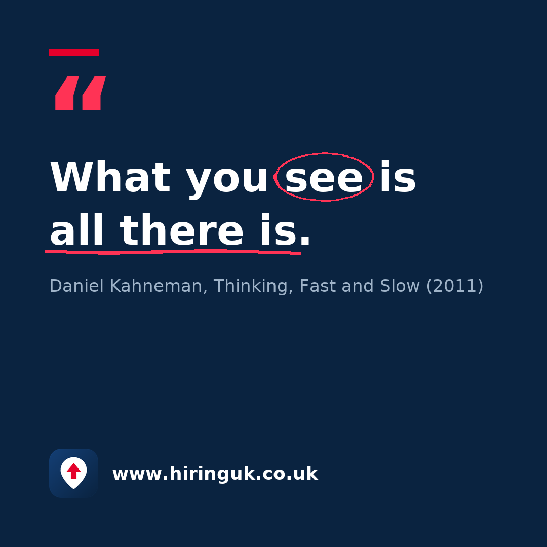 Quote card: What you see is all there is.