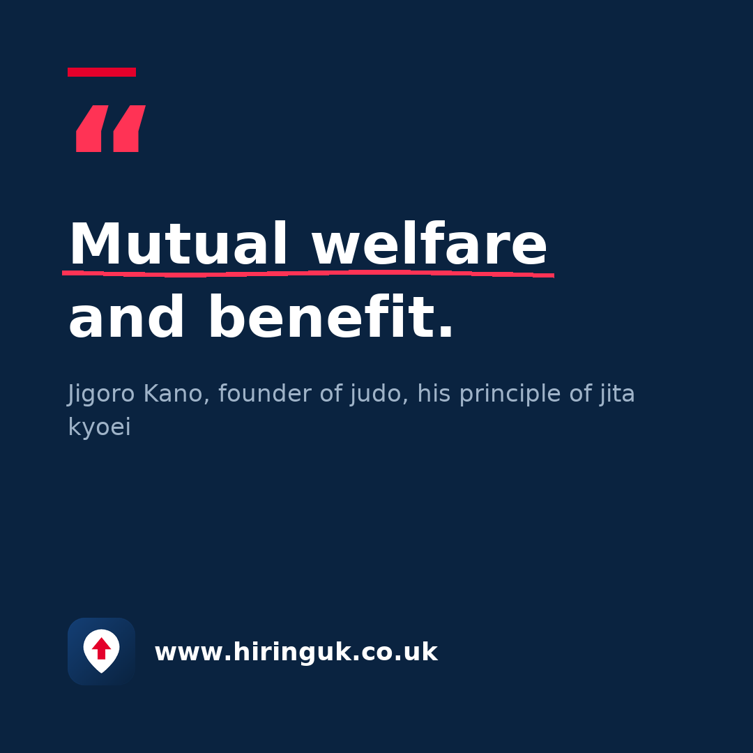 Quote card: Mutual welfare and benefit.