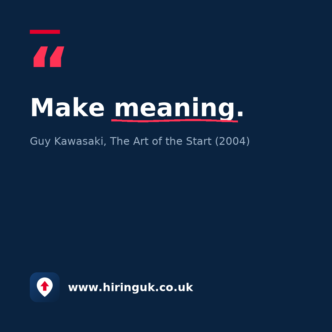 Quote card: Make meaning.