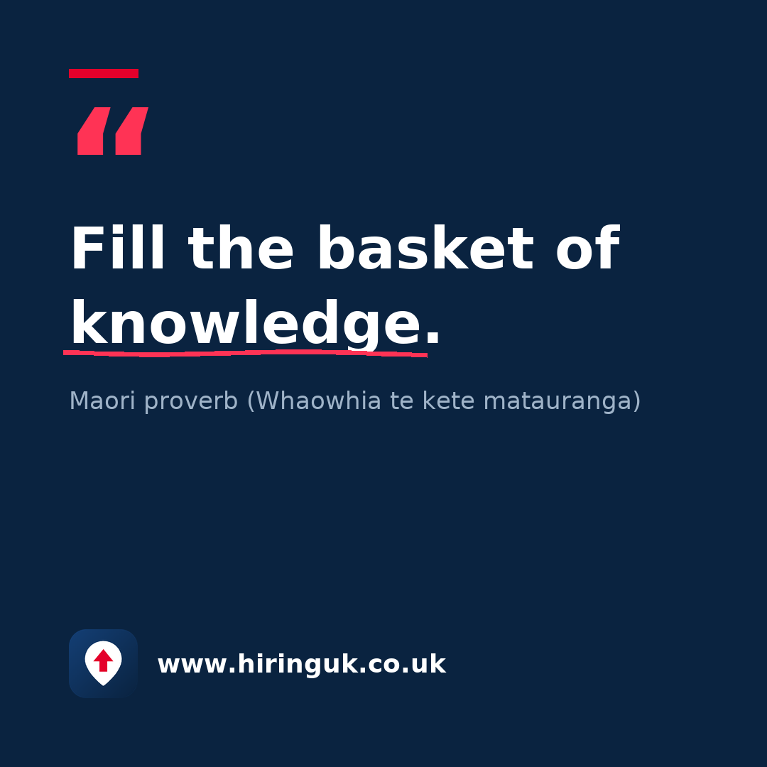 Quote card: Fill the basket of knowledge.