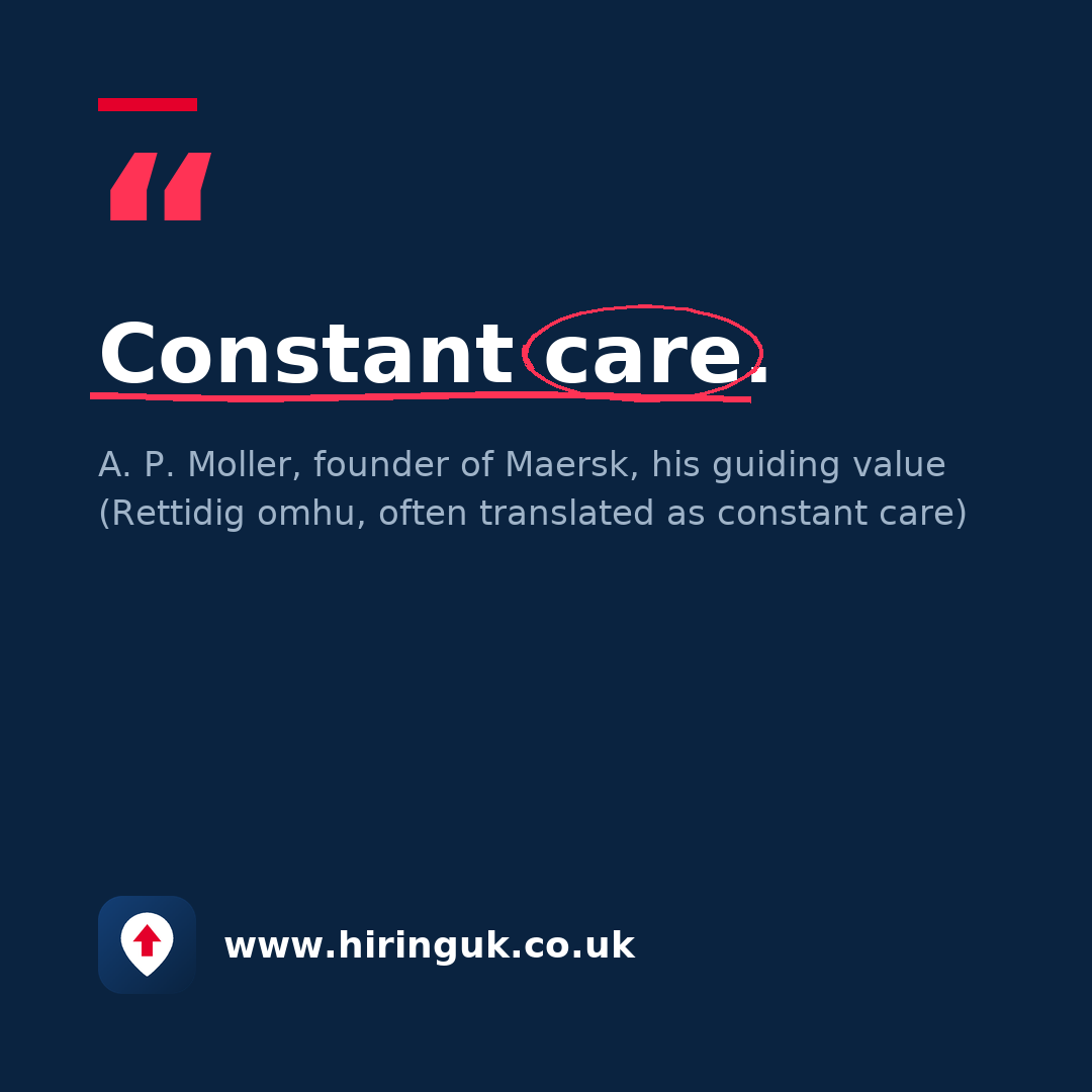 Quote card: Constant care.