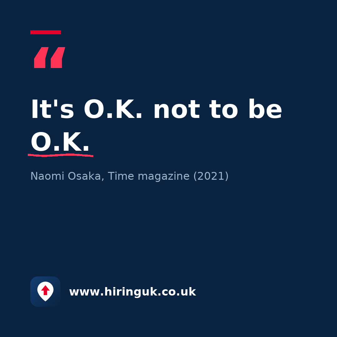 Quote card: It's O.K. not to be O.K.