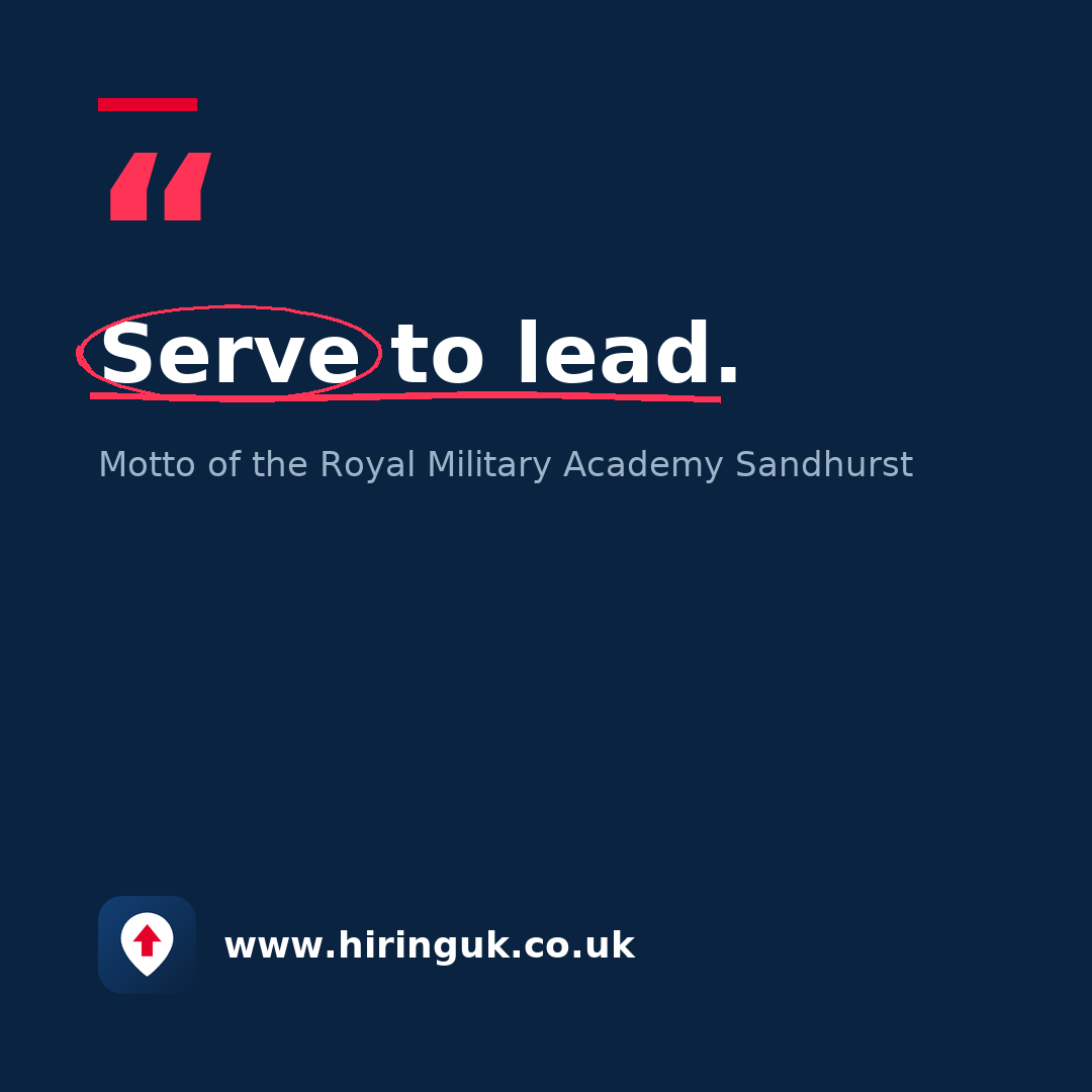 Quote card: Serve to lead.