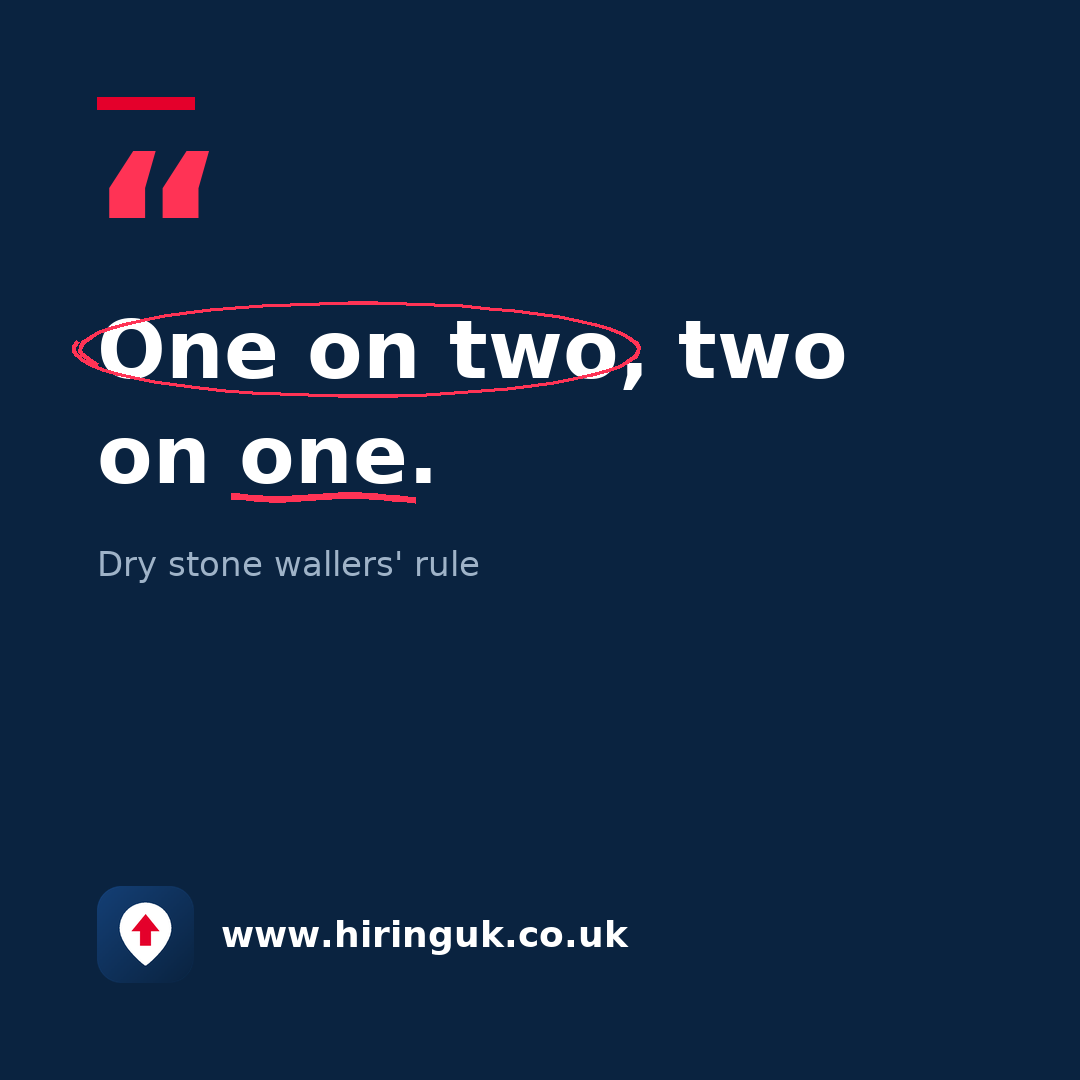Quote card: One on two, two on one.